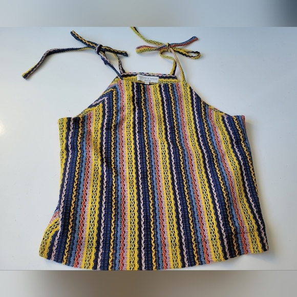 TeXTURE and THREAD Madewell Striped Square-neck Top Size M - Picture 1 of 10